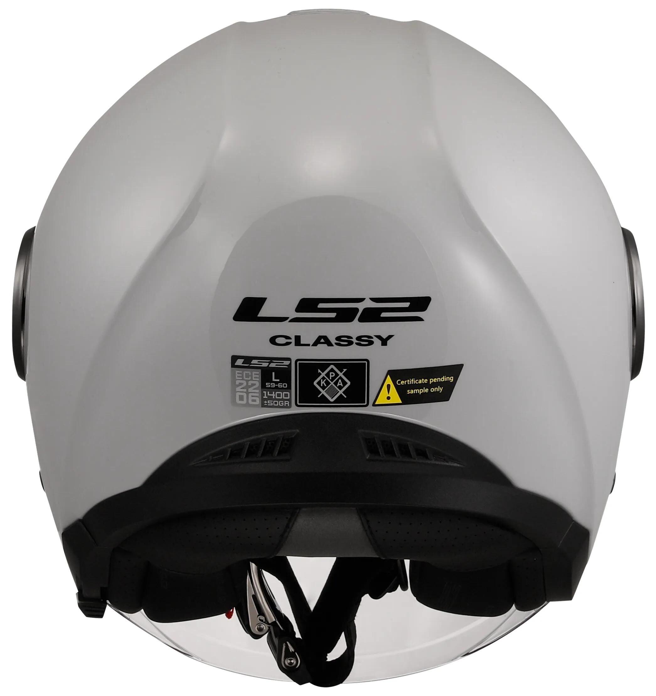 Ls2 jethelm of620 classy solid helmet of620 classy solid pearl gray gr. l