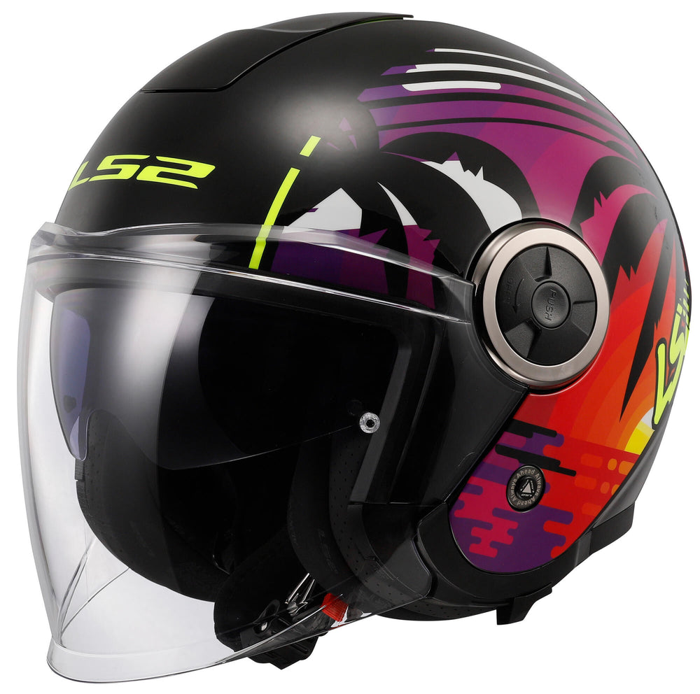 Ls2 jethelm of620 classy palm helmet of620 classy palm black gr. m