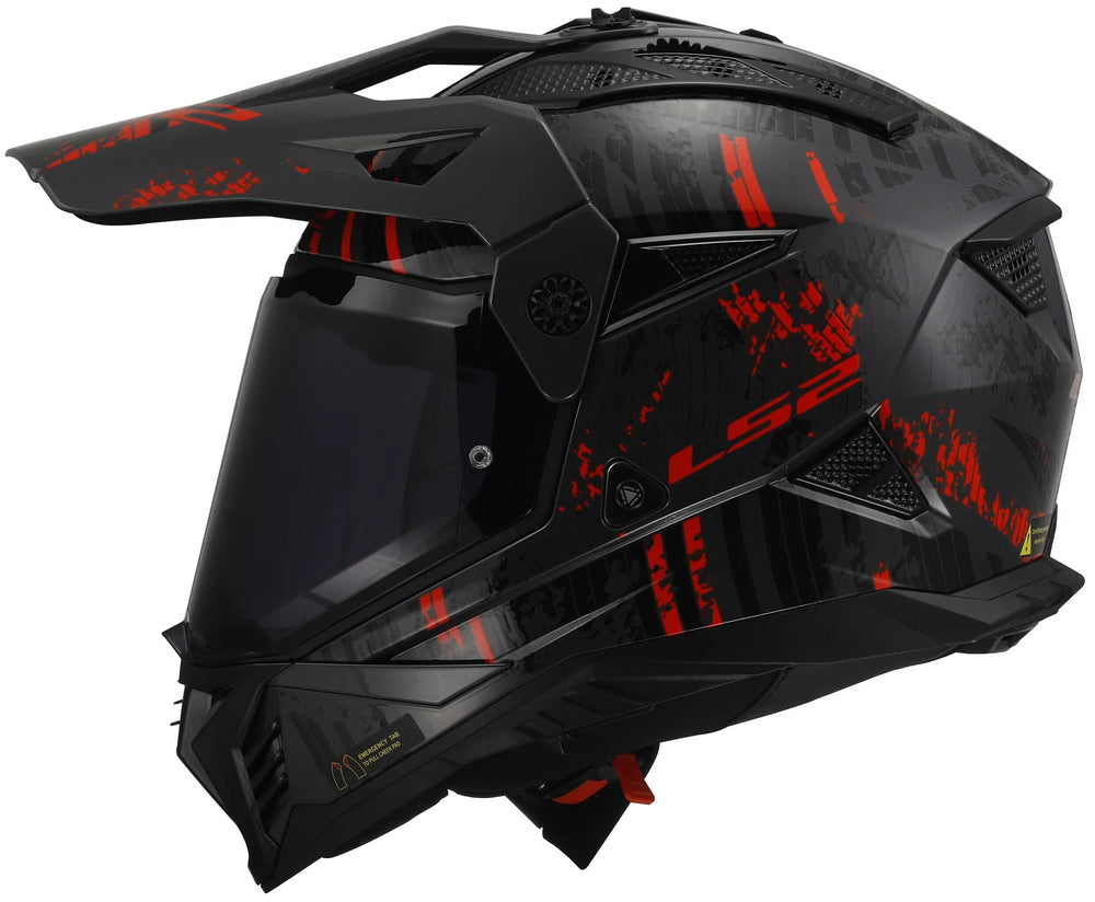 Ls2 endurohelm mx702 pioneer ii crazy helmet mx702 pioneer ii crazy sw rt gr. l