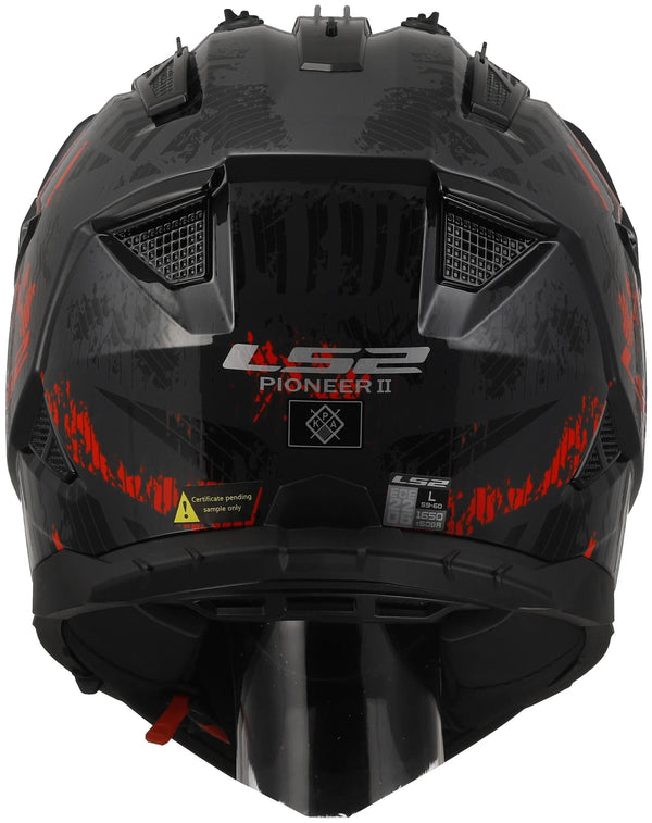 Ls2 endurohelm mx702 pioneer ii crazy helmet mx702 pioneer ii crazy sw rt gr. l