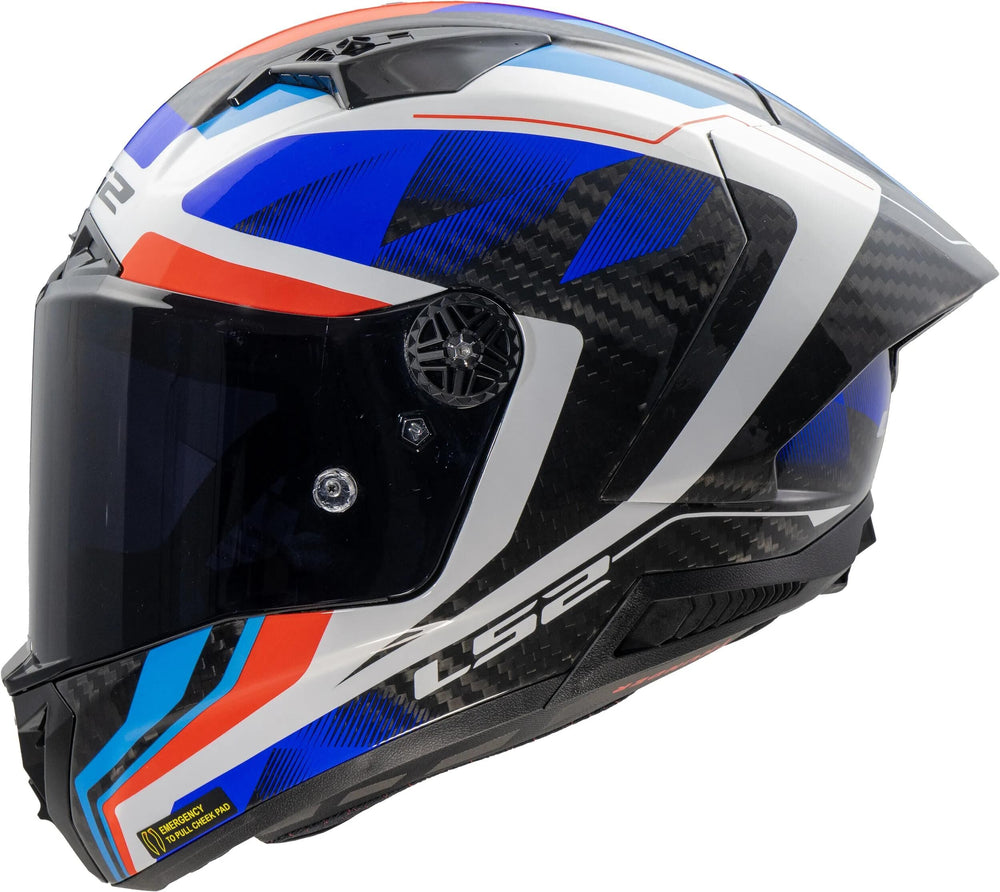 Ls2 integralhelm ff805 thunder carbon gp raute helmet ff805 thunder gp diamond blue red gr. x