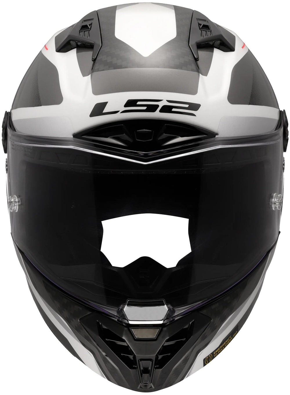 Ls2 integralhelm ff805 thunder carbon gp raute helmet ff805 thunder gp diamond white grey gr.