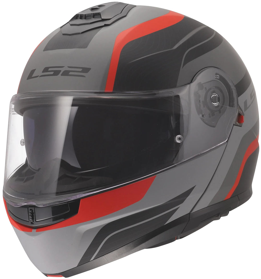 Ls2 klapphelm ff908 strobe ii monza helmets ff908 strobe monza black grey red l