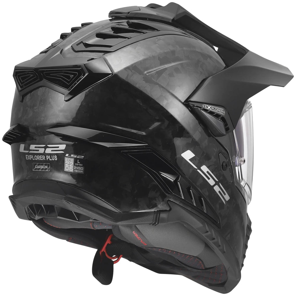 Ls2 endurohelm mx701 explorer carbon forged helmet mx701 explorer forged carbon gr. l
