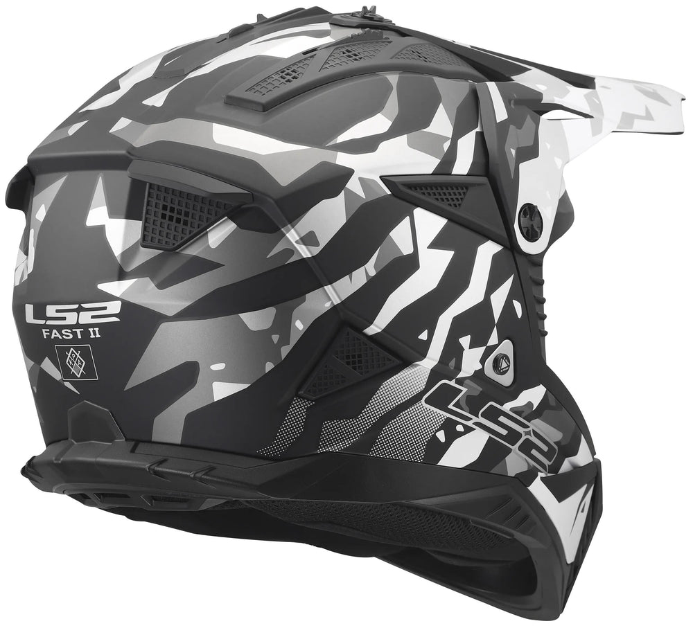 Ls2 crosshelm mx708 fast ii grotesk helmet mx708 fast ii grotesque matt black grey