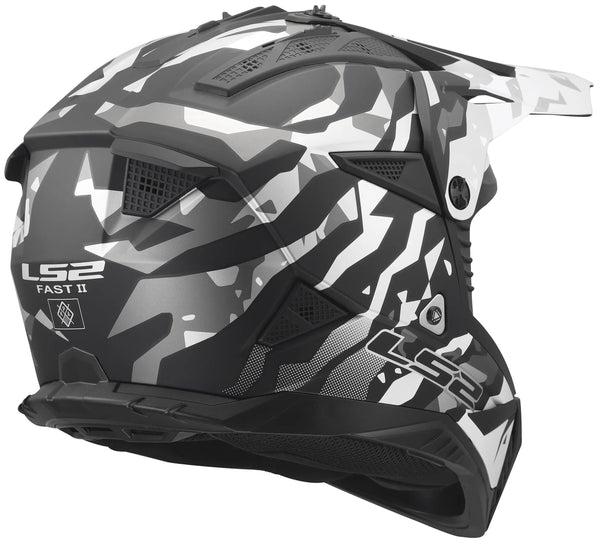 Ls2 crosshelm mx708 fast ii grotesk helmet mx708 fast ii grotesque matt black grey