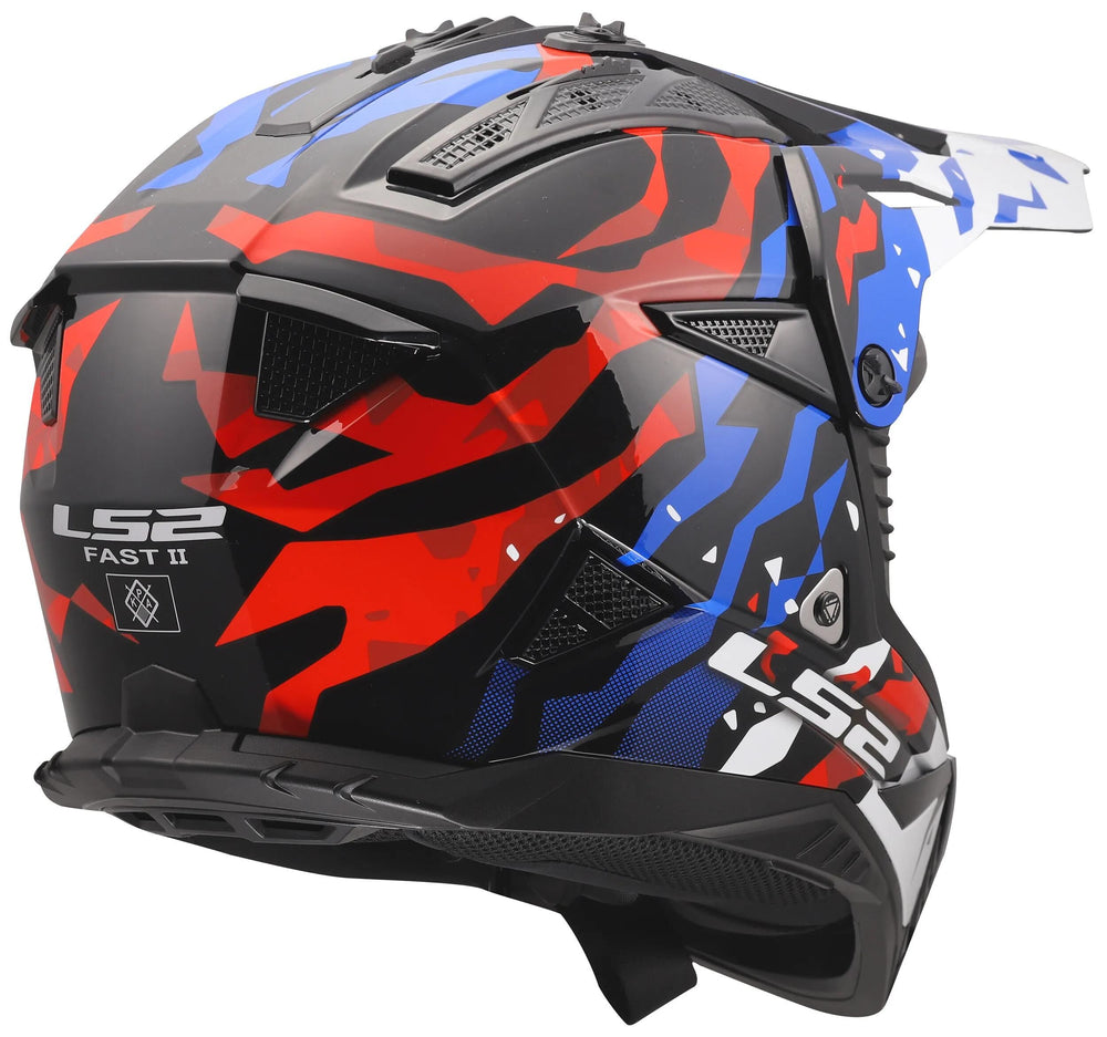 Ls2 crosshelm mx708 fast ii grotesk helmet mx708 fast ii grotesque white bl red xl