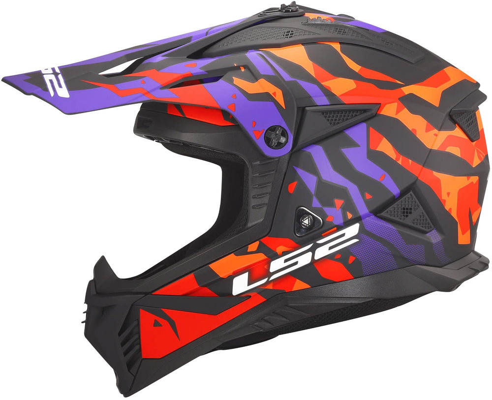 Ls2 crosshelm mx708 fast ii grotesk helmet mx708 fast ii grotesque purple or. matt