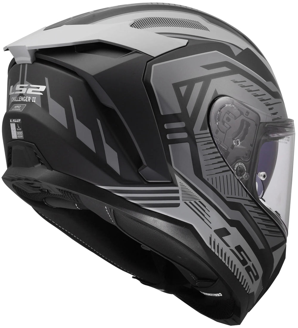 Ls2 integralhelm ff817 challenger ii dravix helmet ff817 challeng ii dravix matt gray m