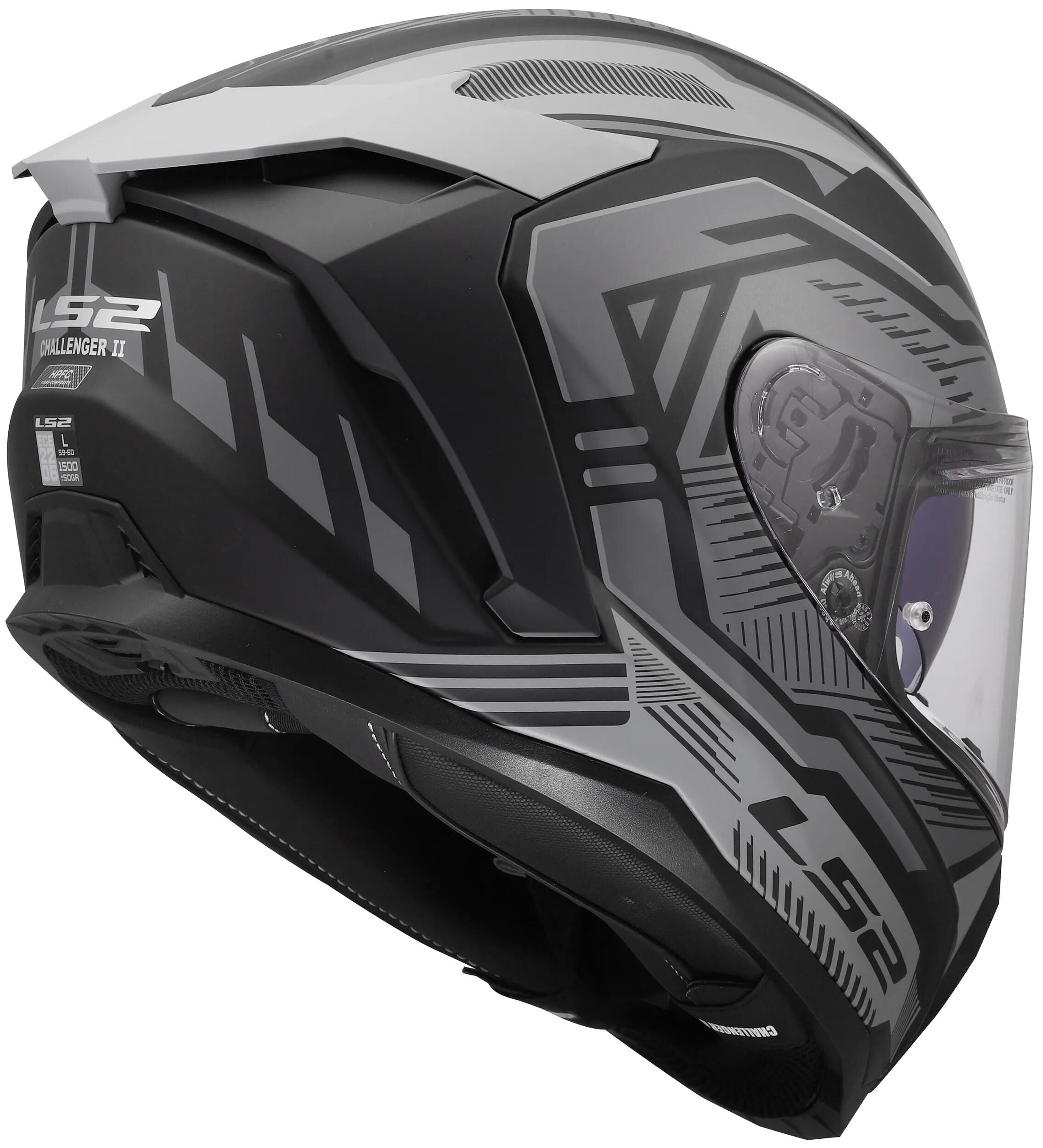 Ls2 integralhelm ff817 challenger ii dravix helmet ff817 challeng ii dravix matt gray m