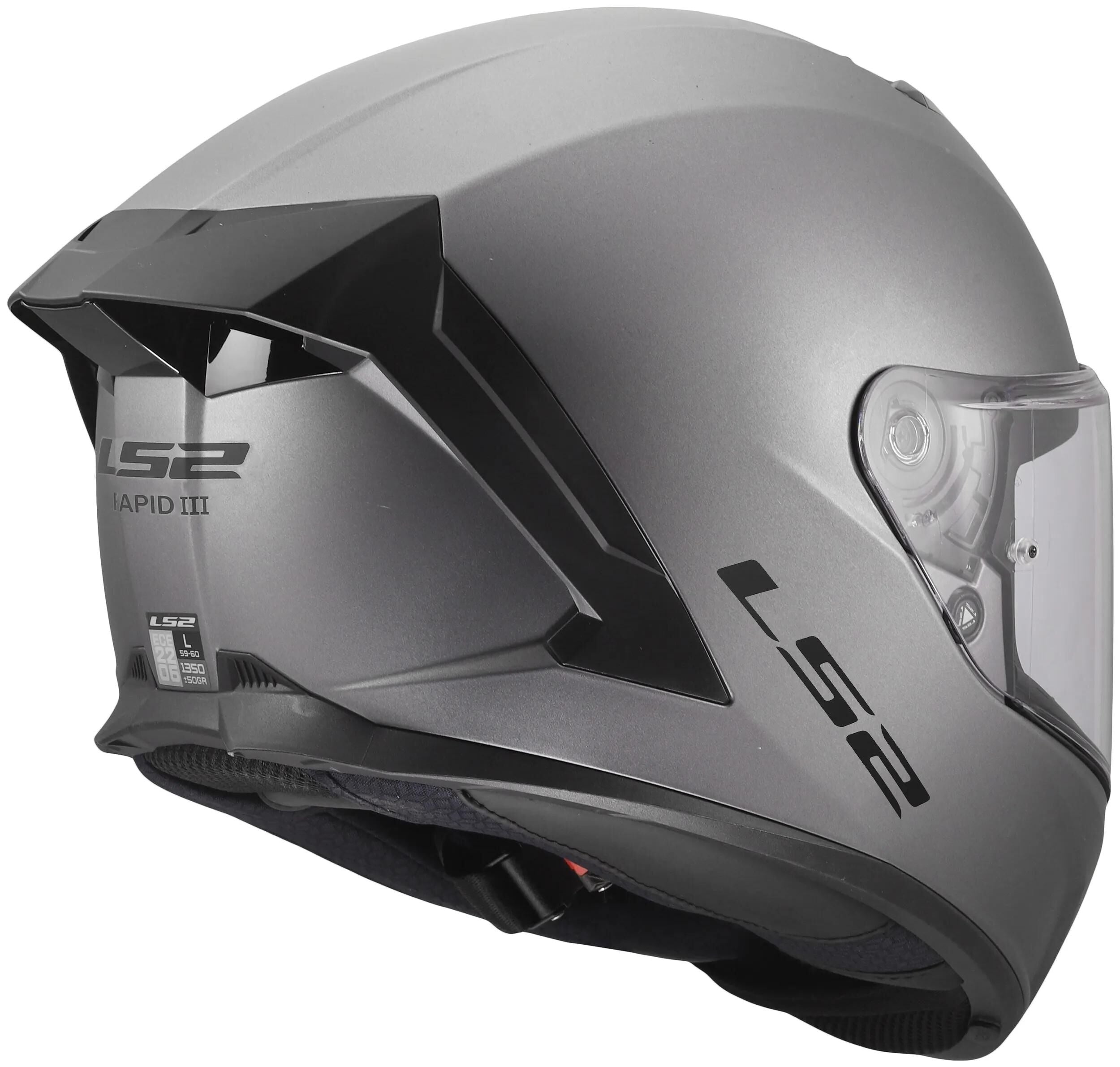 Ls2 integralhelm ff820 rapid iii solid helmets ff820 rapid i solid matt titanium l