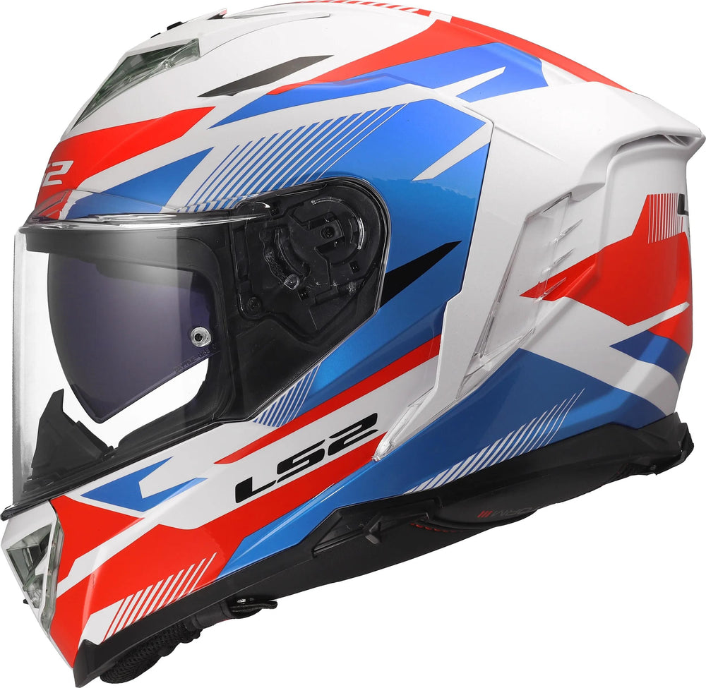 Ls2 integralhelm ff818 storm iii komai helmet ff818 storm ii komai white blue red xl
