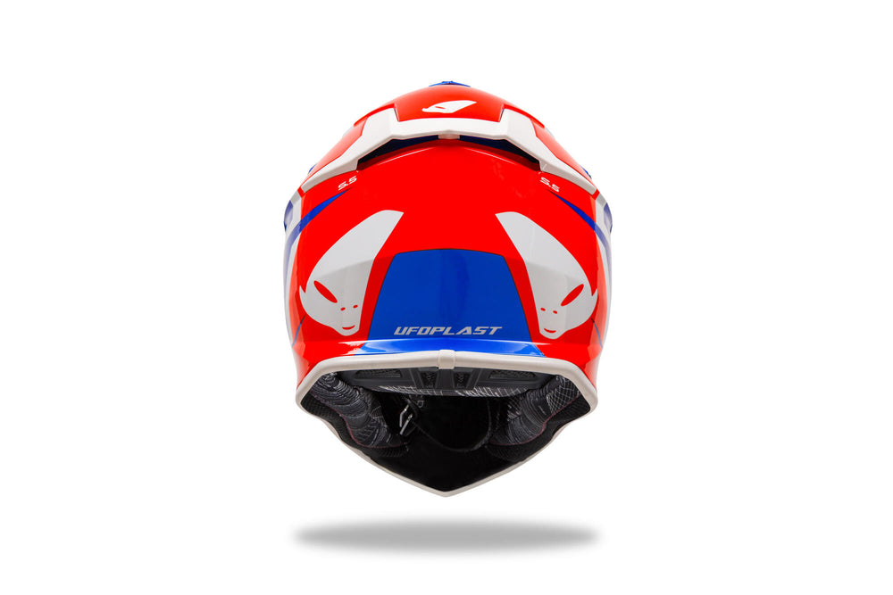 Ufo plast crosshelm intrepid helmet interpid m blue red