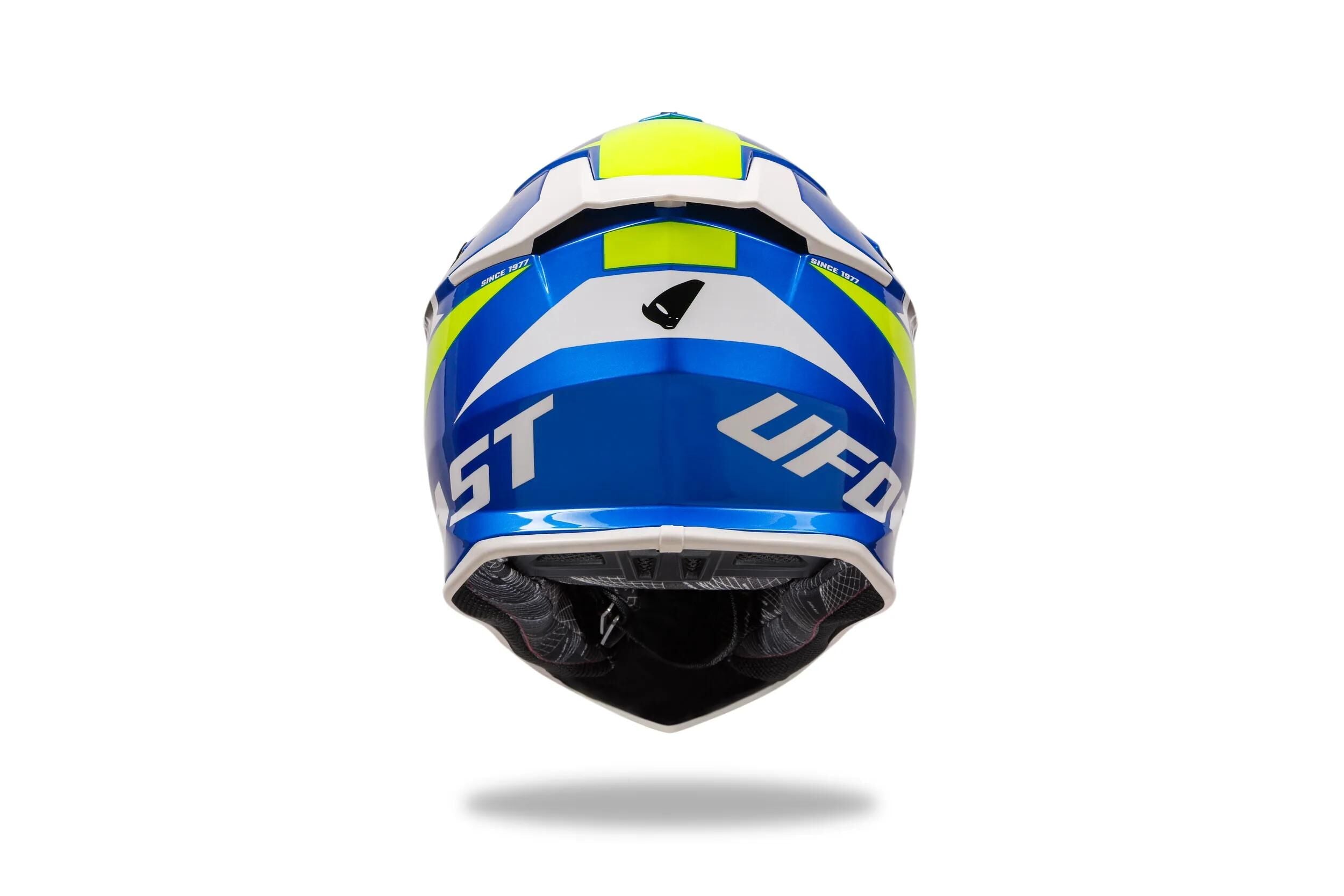 Ufo plast crosshelm intrepid helmet interpid l blue yellow