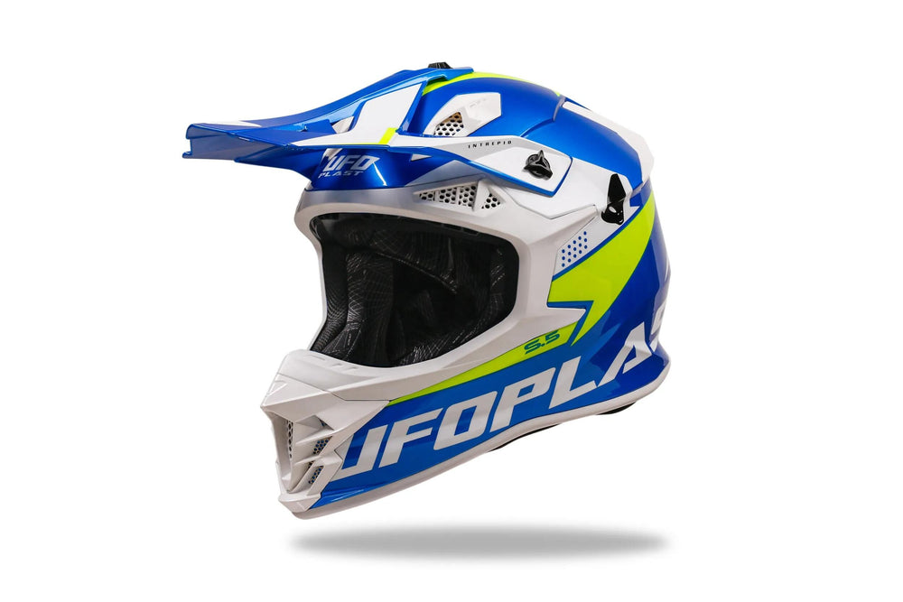 Ufo plast crosshelm intrepid helmet interpid xl blue yellow