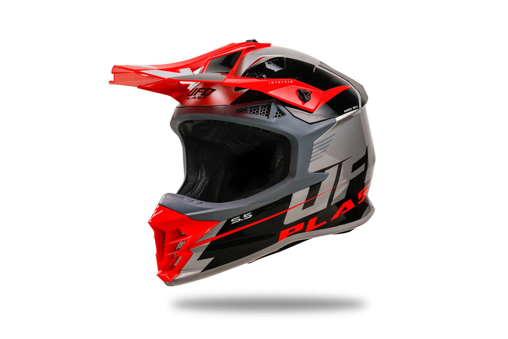 Ufo plast crosshelm intrepid helmet interpid m grey
