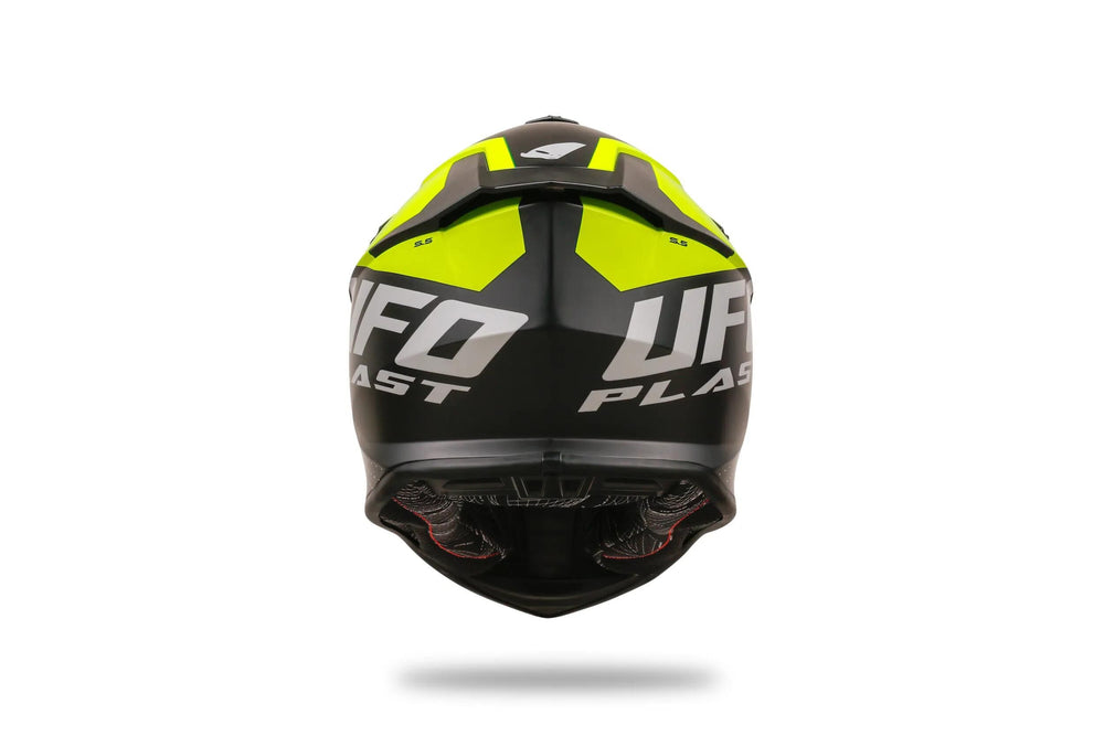 Ufo plast crosshelm intrepid helmet interpid m black yellow