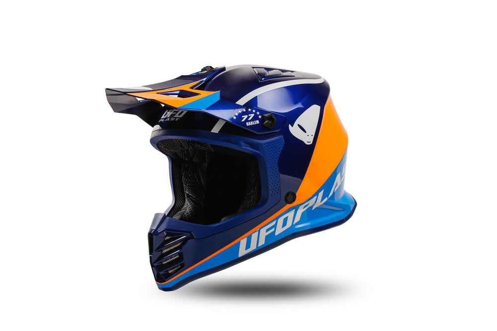 Ufo plast kinder crosshelm korey , uitneembaar helmet ufo plst korey m blue orange