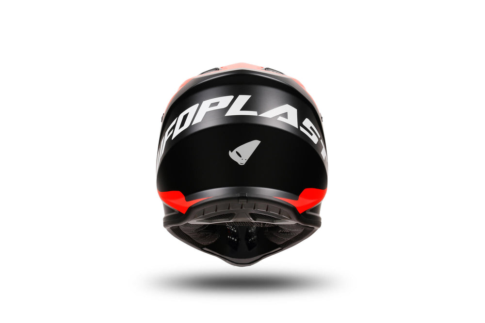Ufo plast kinder crosshelm korey , uitneembaar helmet ufo plst korey s black red