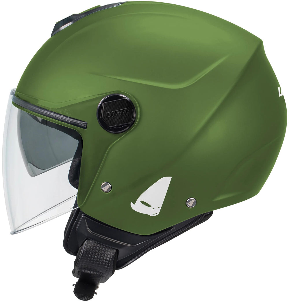 Ufo plast jethelm nixie helmet ufo nixie jet matt green gr. s