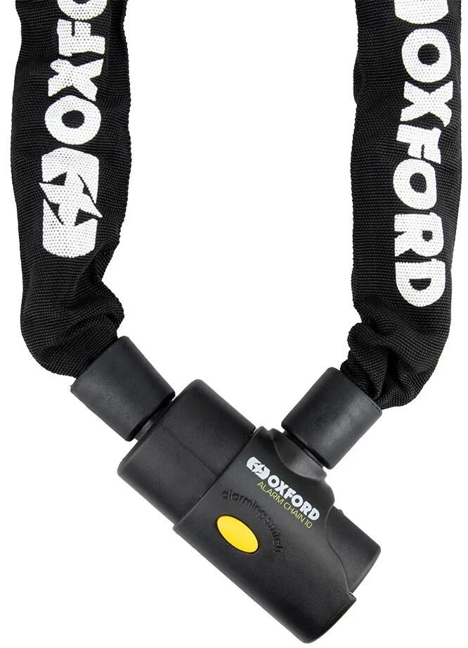 Oxford kettingslot alarm chain 10 chain link 10mm x 1,2m black alarm