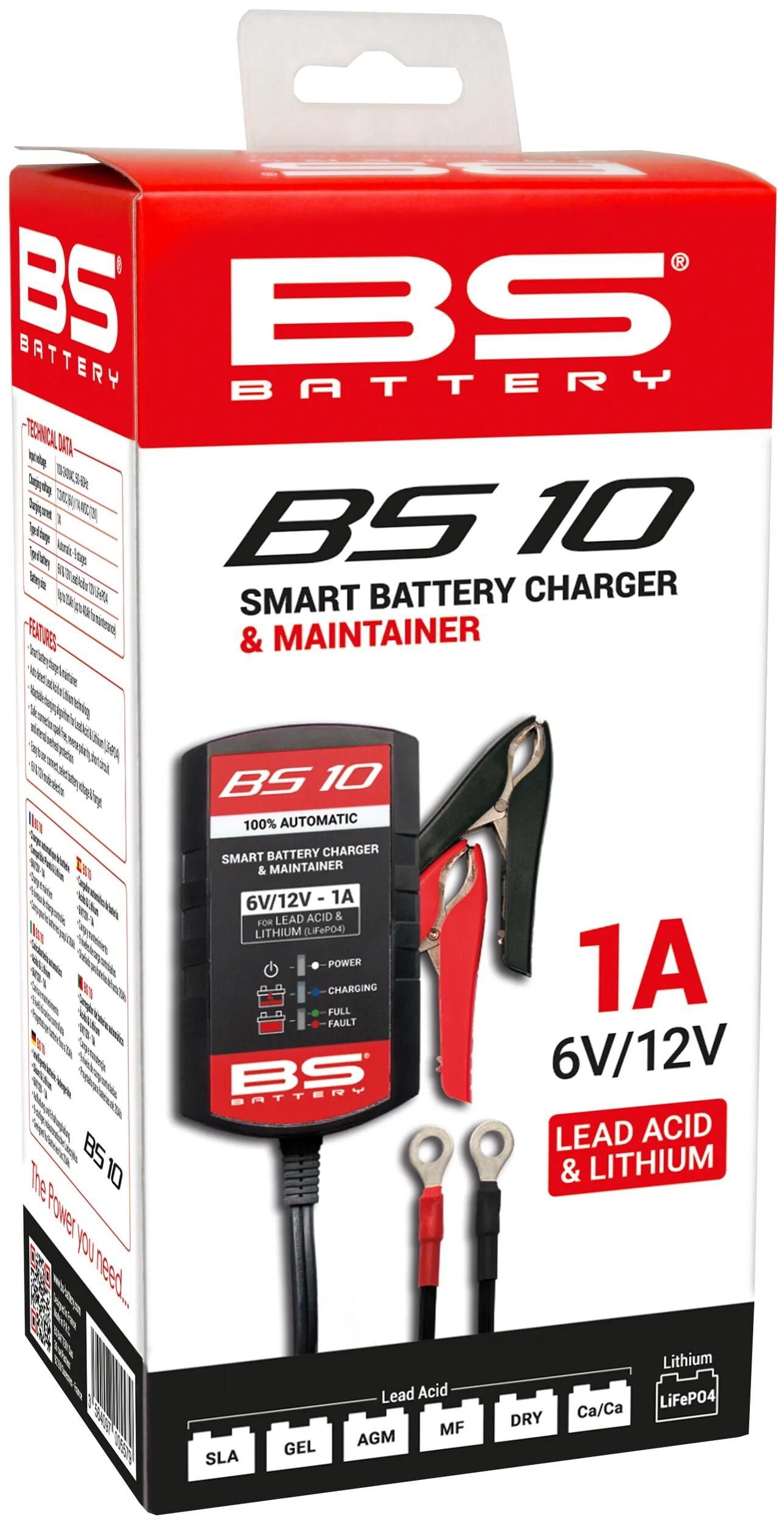 Bs-battery batterieladegerät bs10 charger bs10,bs-charge +lithium 1a