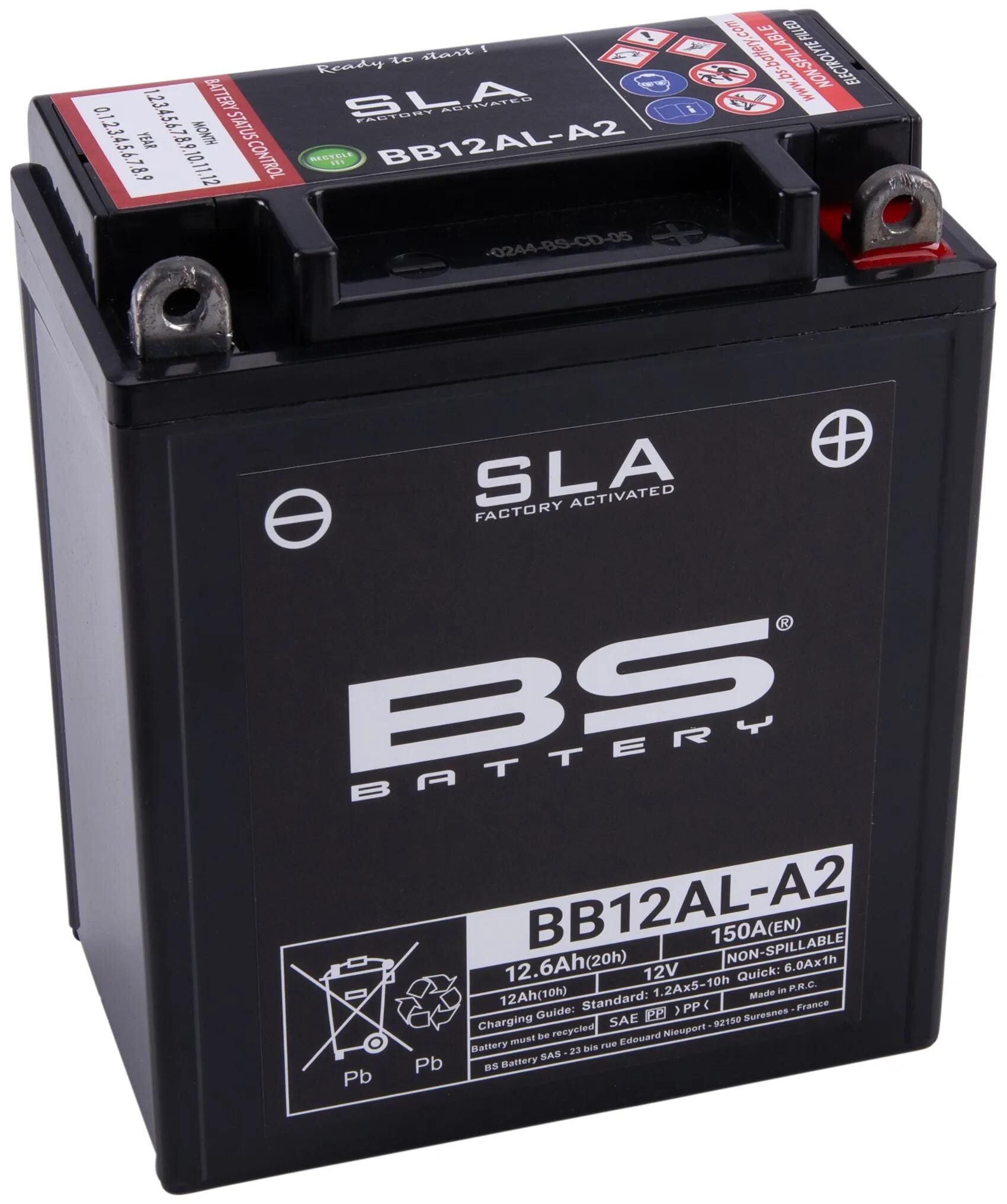 Bs-battery batterie bb12al-a2 battery bb12al-a2 bs sla