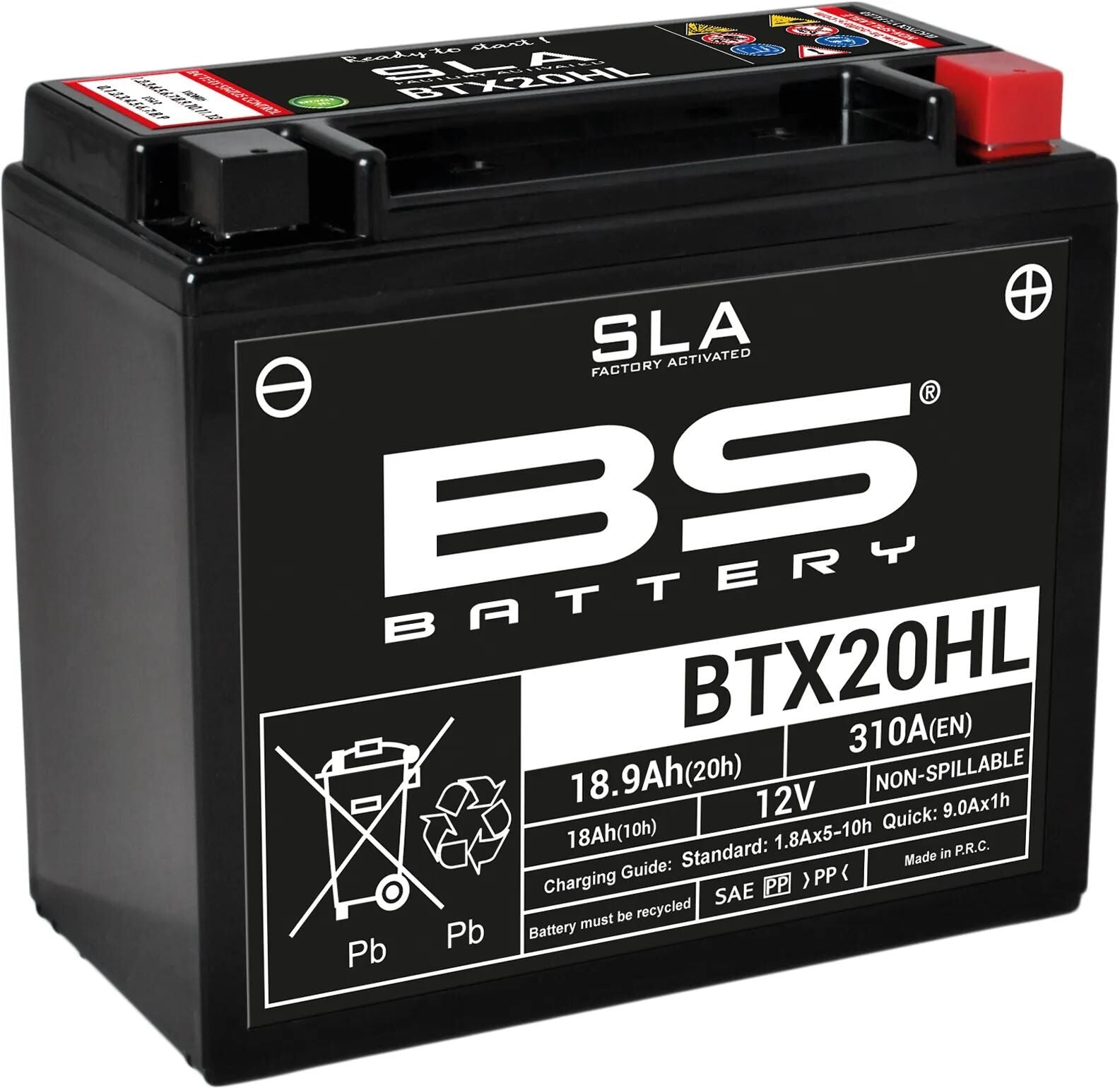 Bs-battery batterie bgz20hl btx20hl btx20hl-bs battery btx20hl bs sla