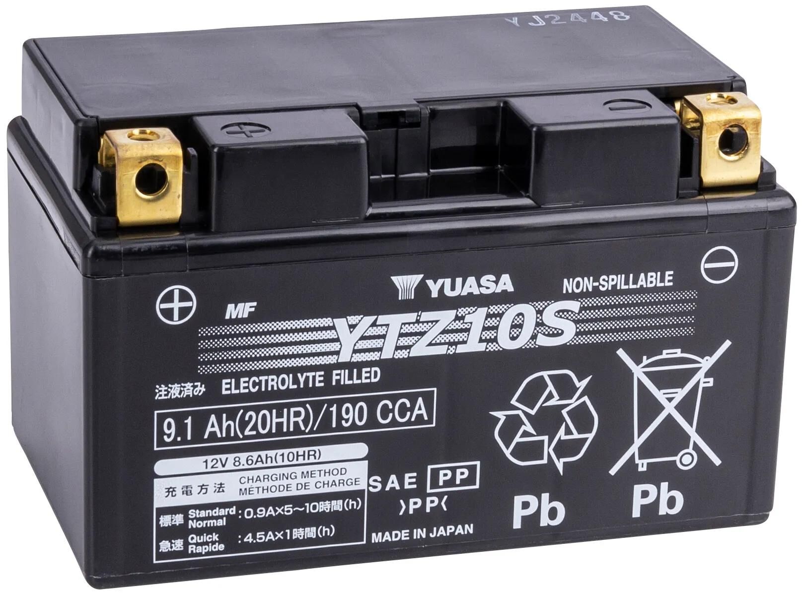 Yuasa batterie ytz10s battery ytz10s agm