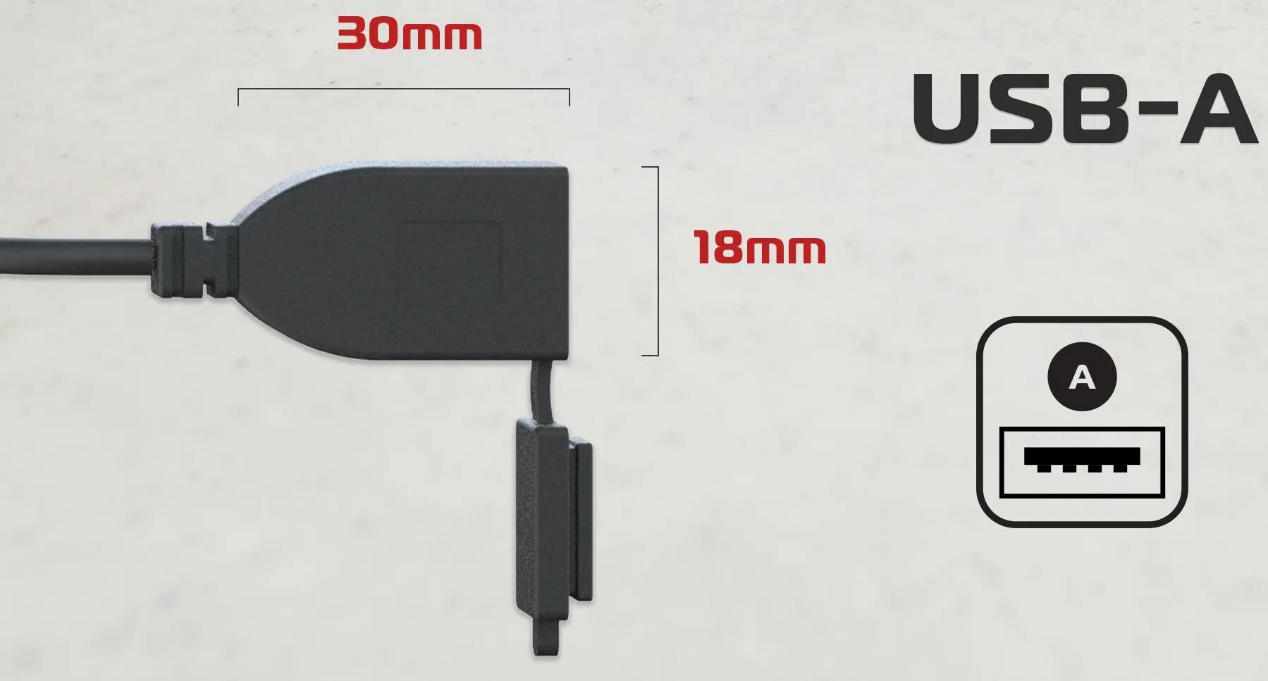 Oxford ladekabel usb-charging device oxfor type a 3.0 amp