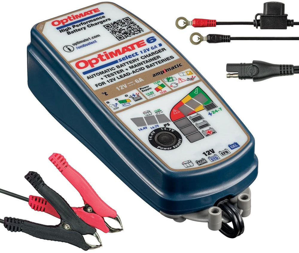 Tecmate batterieladegerät optimate 6 select optimate 6 charger select
