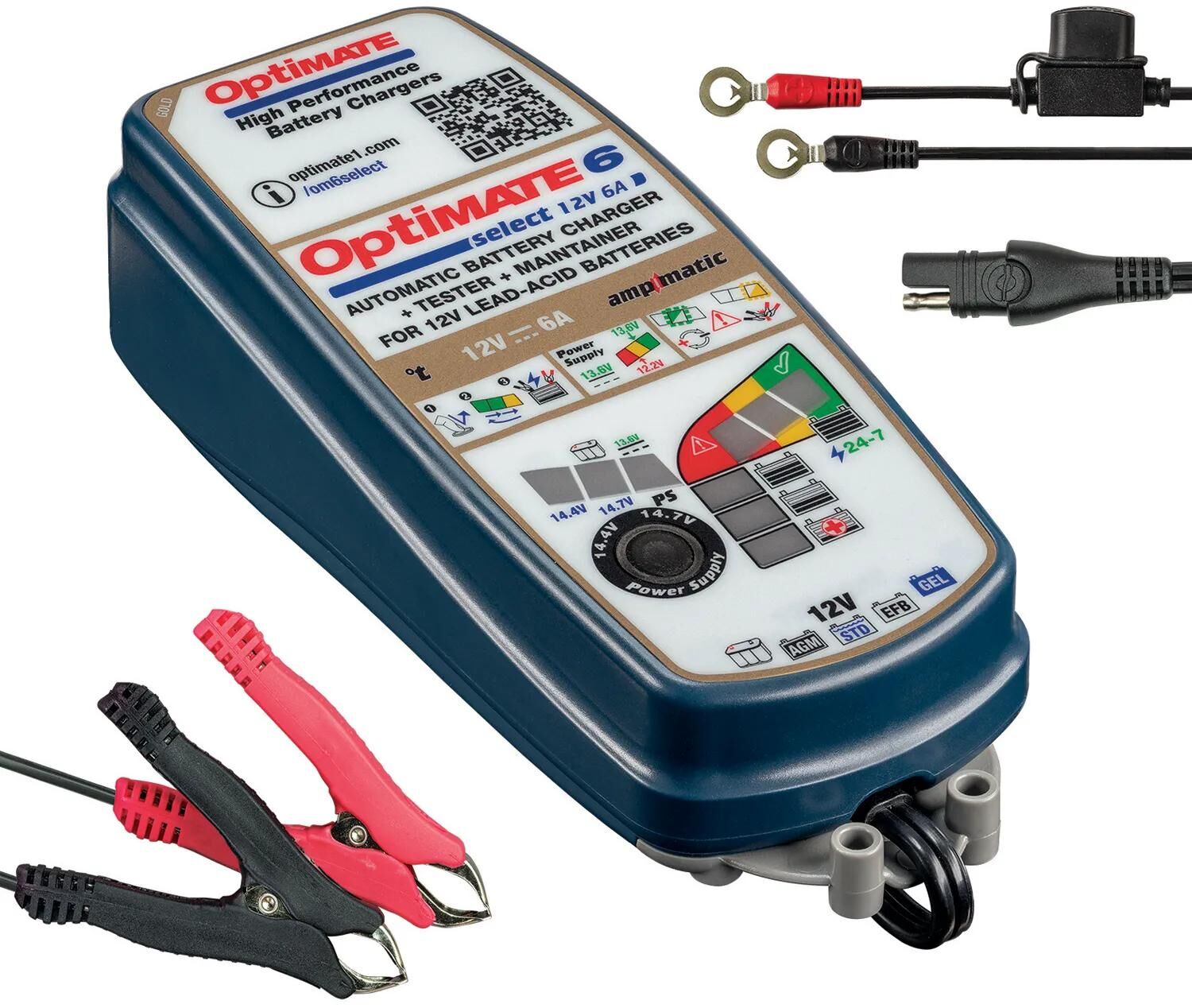 Tecmate batterieladegerät optimate 6 select optimate 6 charger select