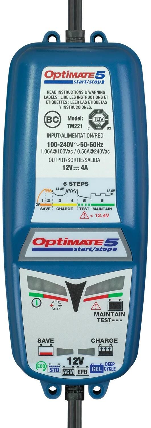 Tecmate acculader optimate 5 start stop optimate 5 charger 4a