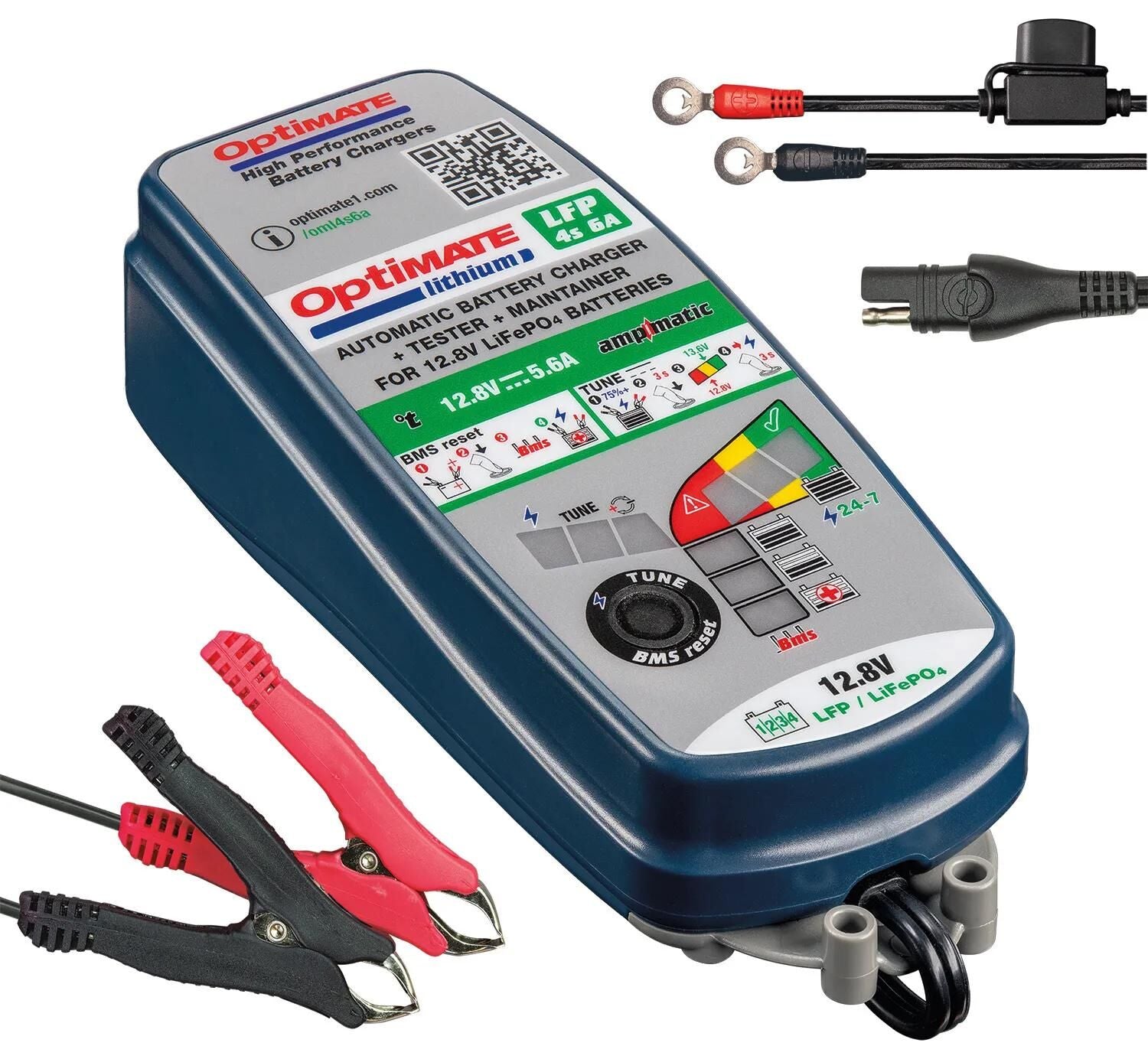 Tecmate batterieladegerät optimate lithium 4s 6a optimate 4s charger lithium 6a