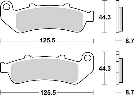 Trw bremsbelag mcb 658 brake pads organ. mcb 658