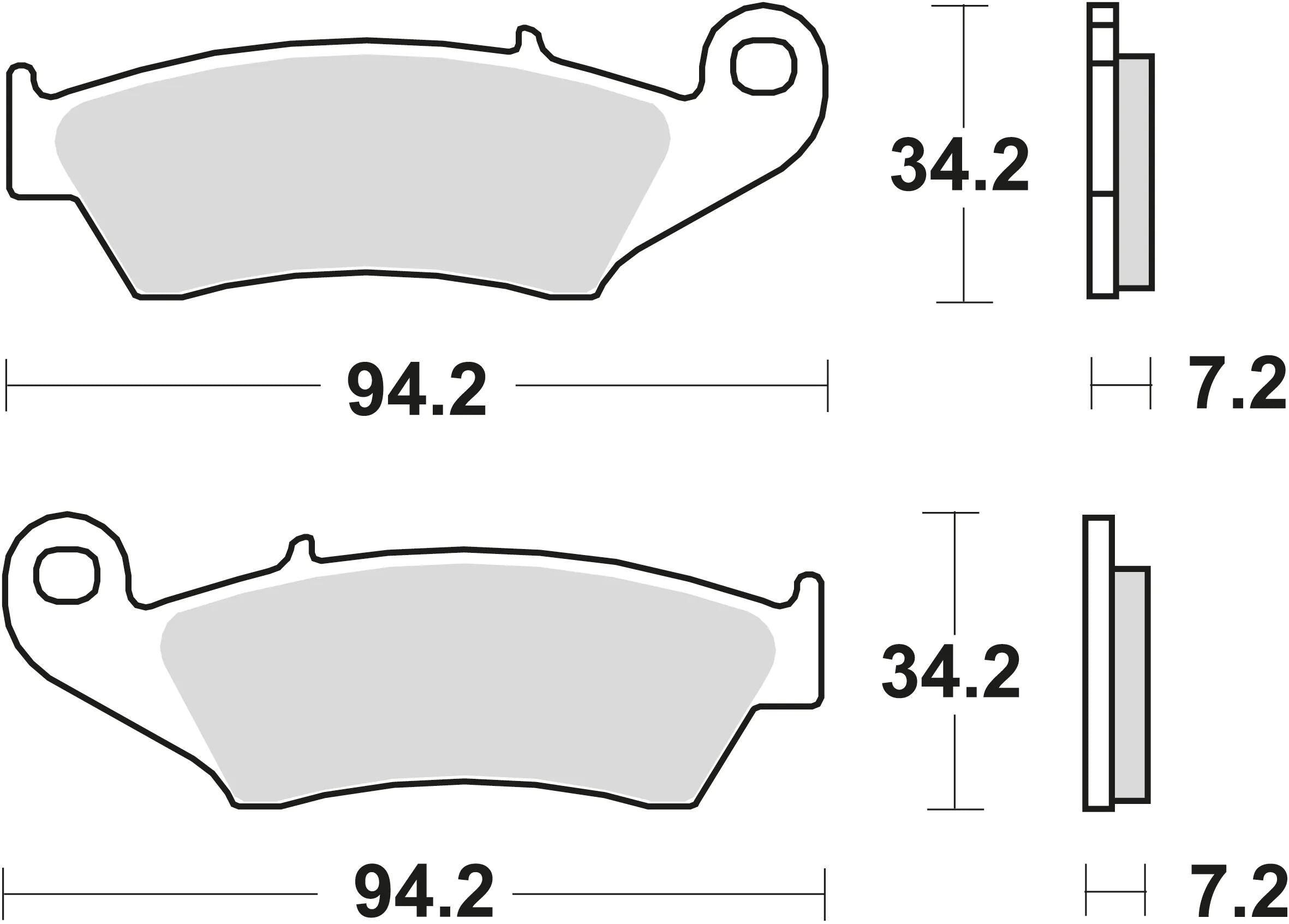 Trw bremsbelag mcb 669 brake pads sinter mcb 669 sv