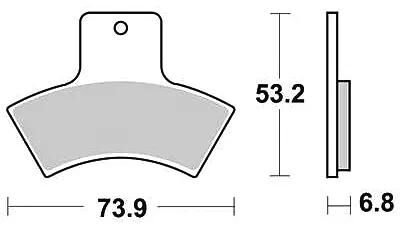 Trw bremsbelag mcb 762 brake pads sinter mcb 762 si