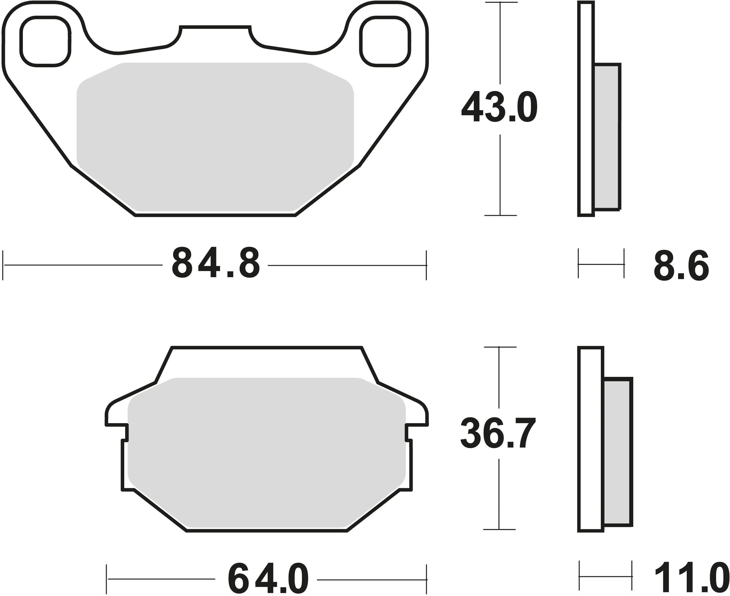 Trw bremsbelag mcb 712 brake pads organ. mcb 712