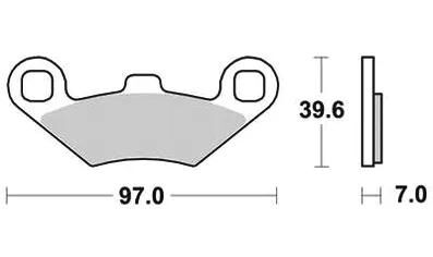 Trw bremsbelag mcb 761 brake pads sinter mcb 761 si
