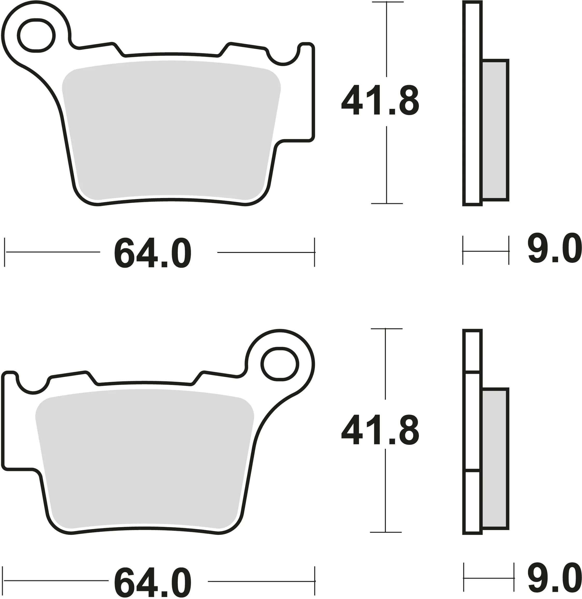 Trw bremsbelag mcb 743 brake pads sinter mcb 743 si