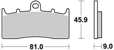 Trw bremsbelag mcb 736 brake pads sinter mcb 736 sv
