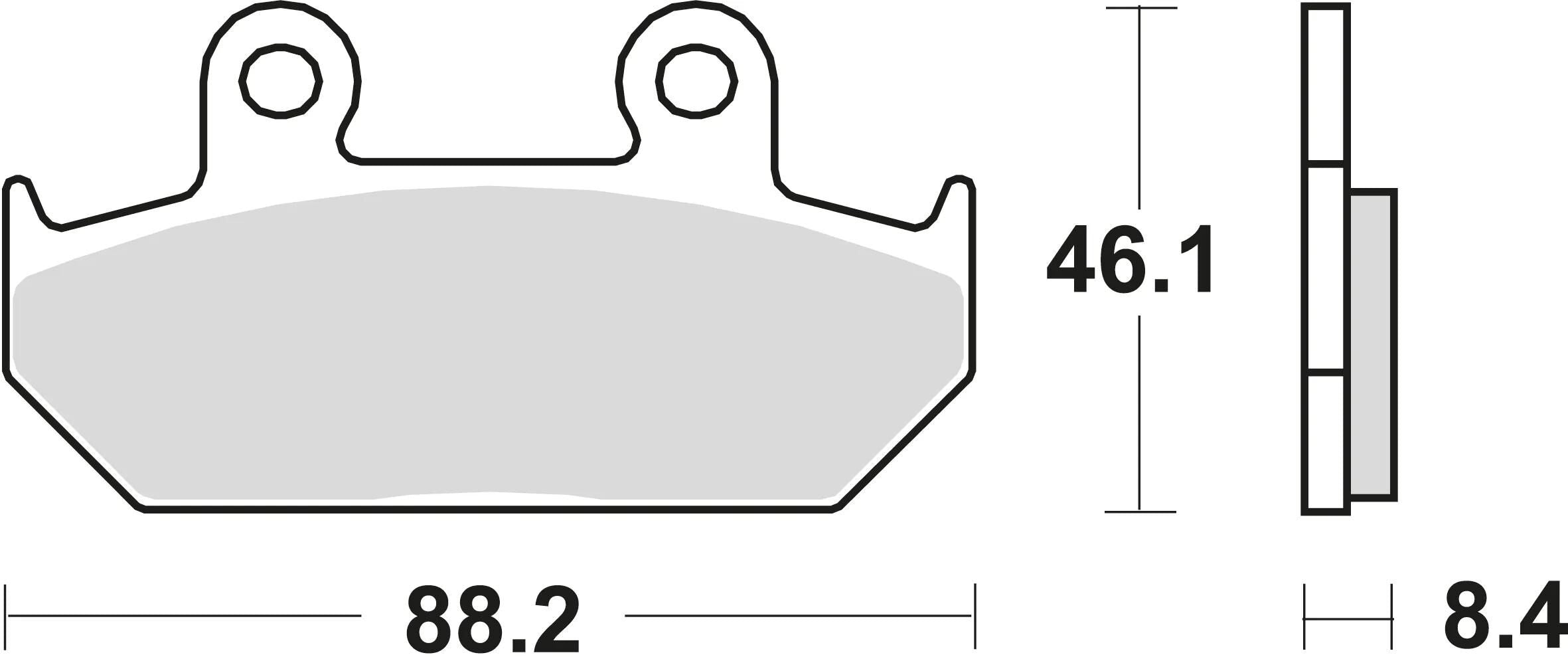 Trw bremsbelag mcb 571 brake pads organ. mcb 571