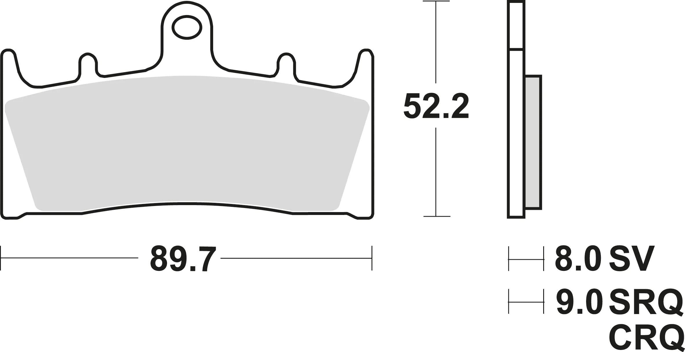 Trw bremsbelag mcb 659 brake pads sinter mcb 659 sv