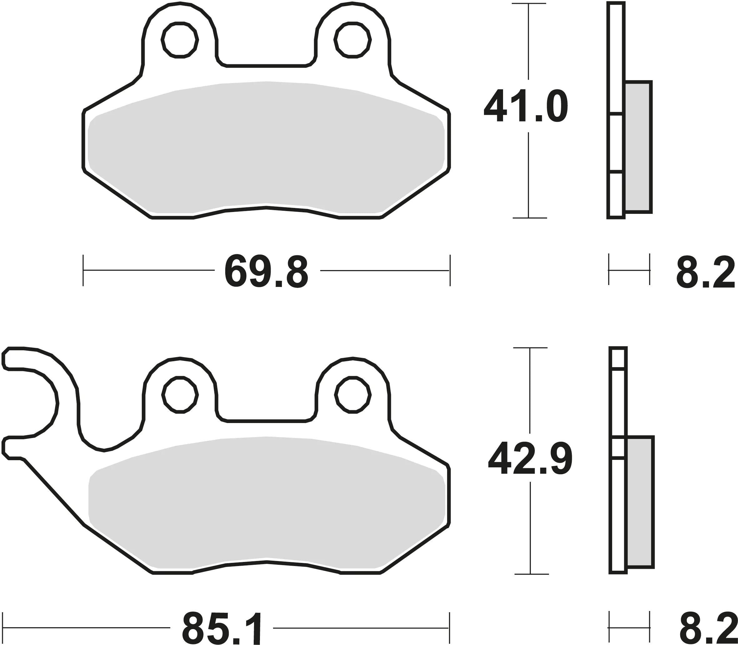 Trw bremsbelag mcb 684 brake pads organ. mcb 684