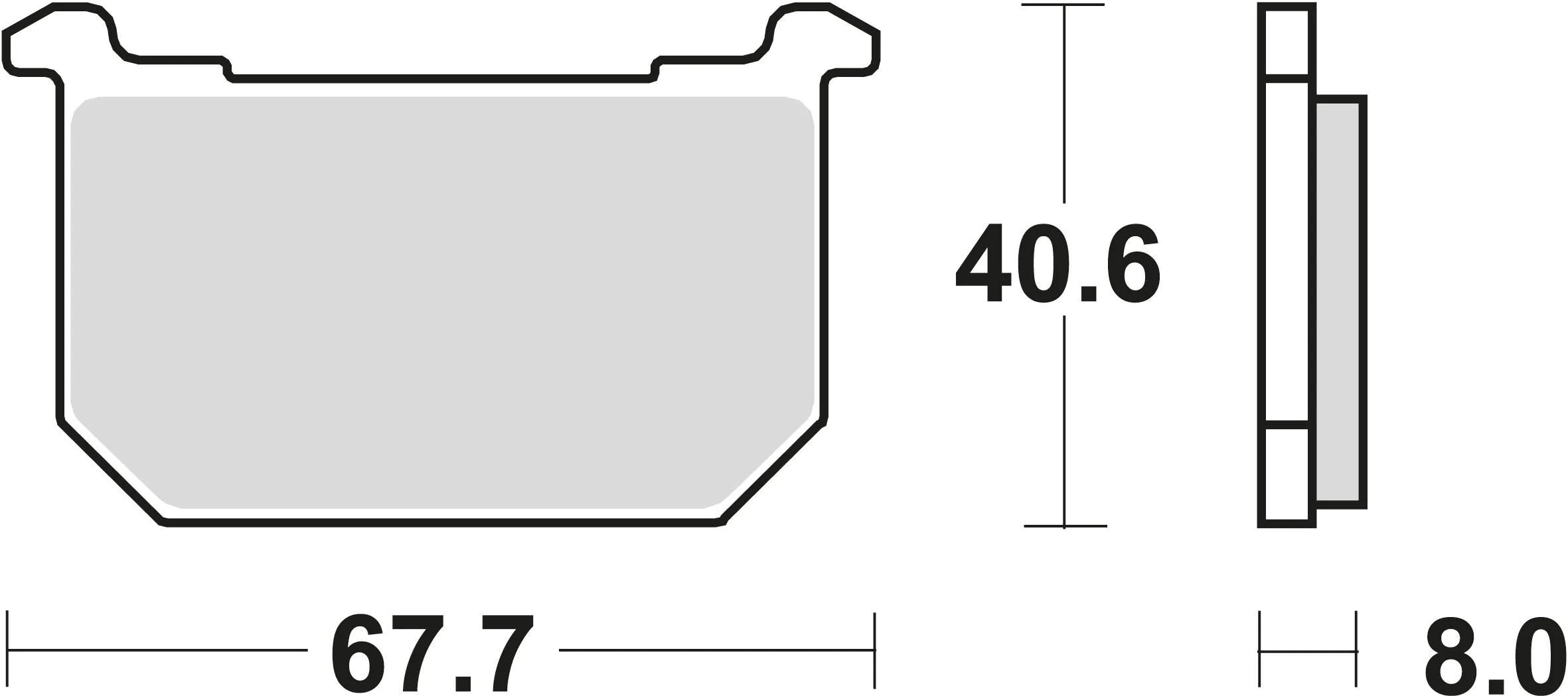 Trw remblokken mcb 515 brake pads organ. mcb 515