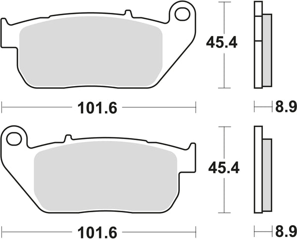 Trw remblokken mcb 753 brake pads org.perf. mcb 753