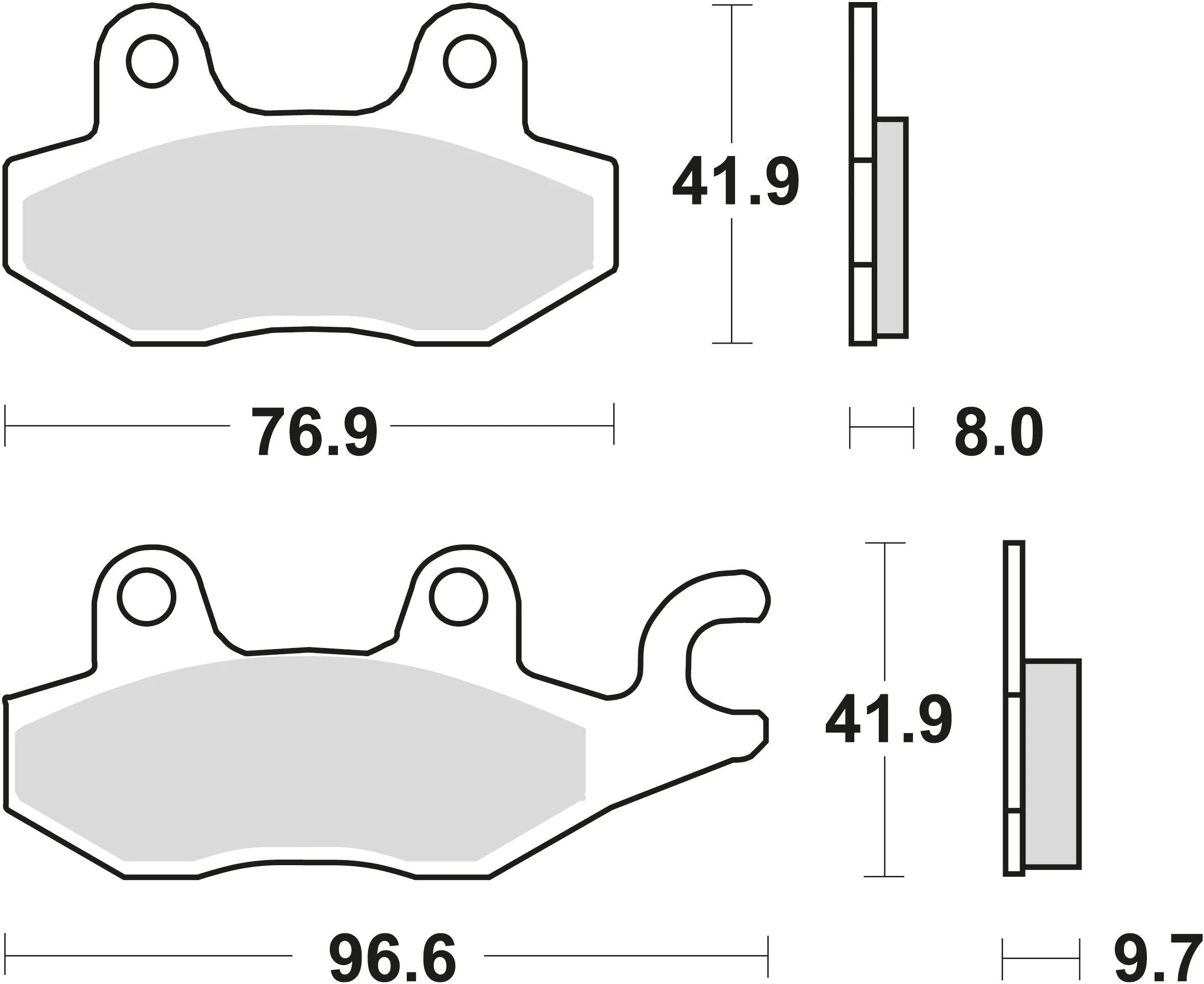 Trw bremsbelag mcb 604 brake pads organ. mcb 604