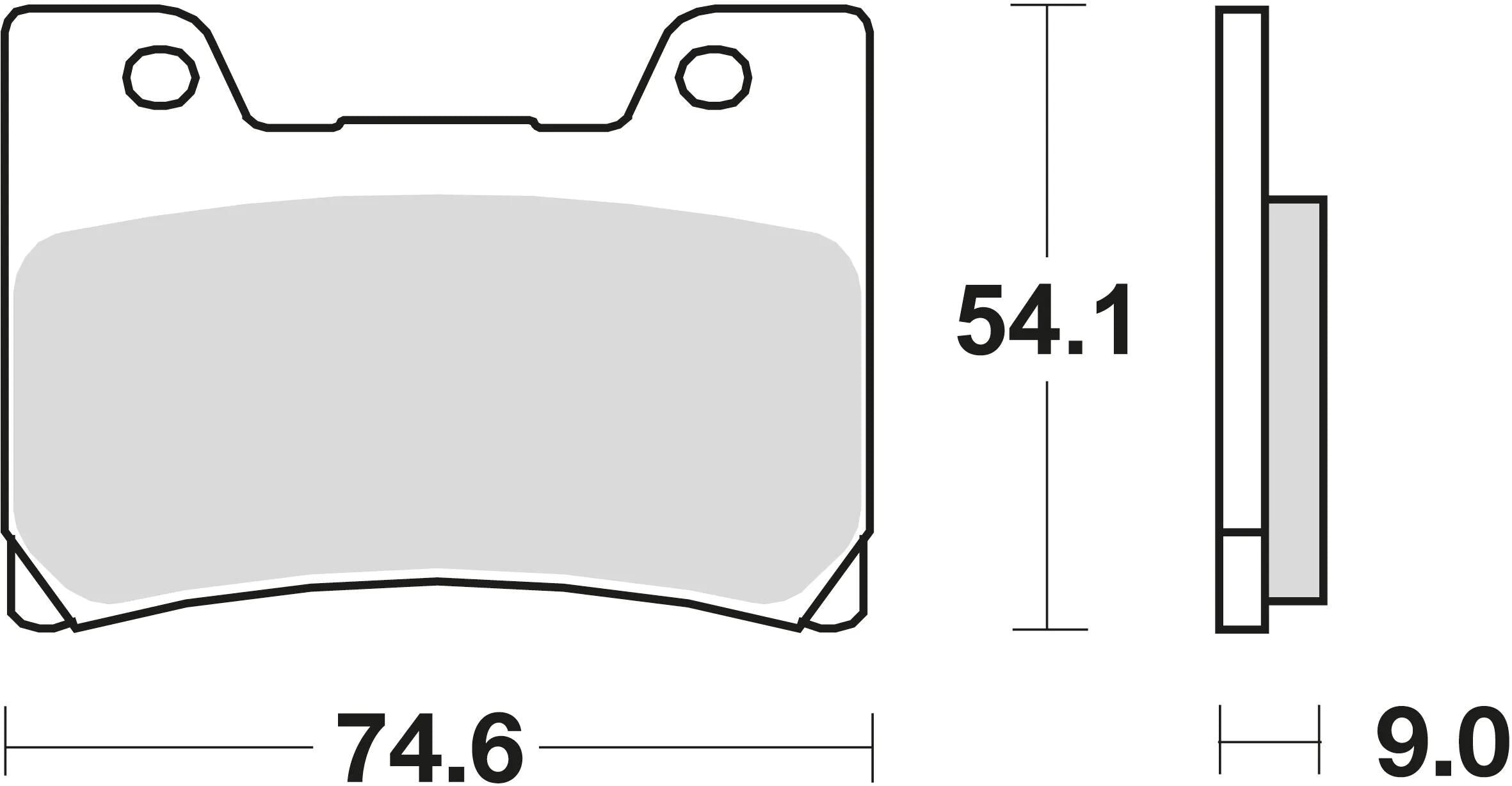 Trw bremsbelag mcb 622 brake pads organ. mcb 622