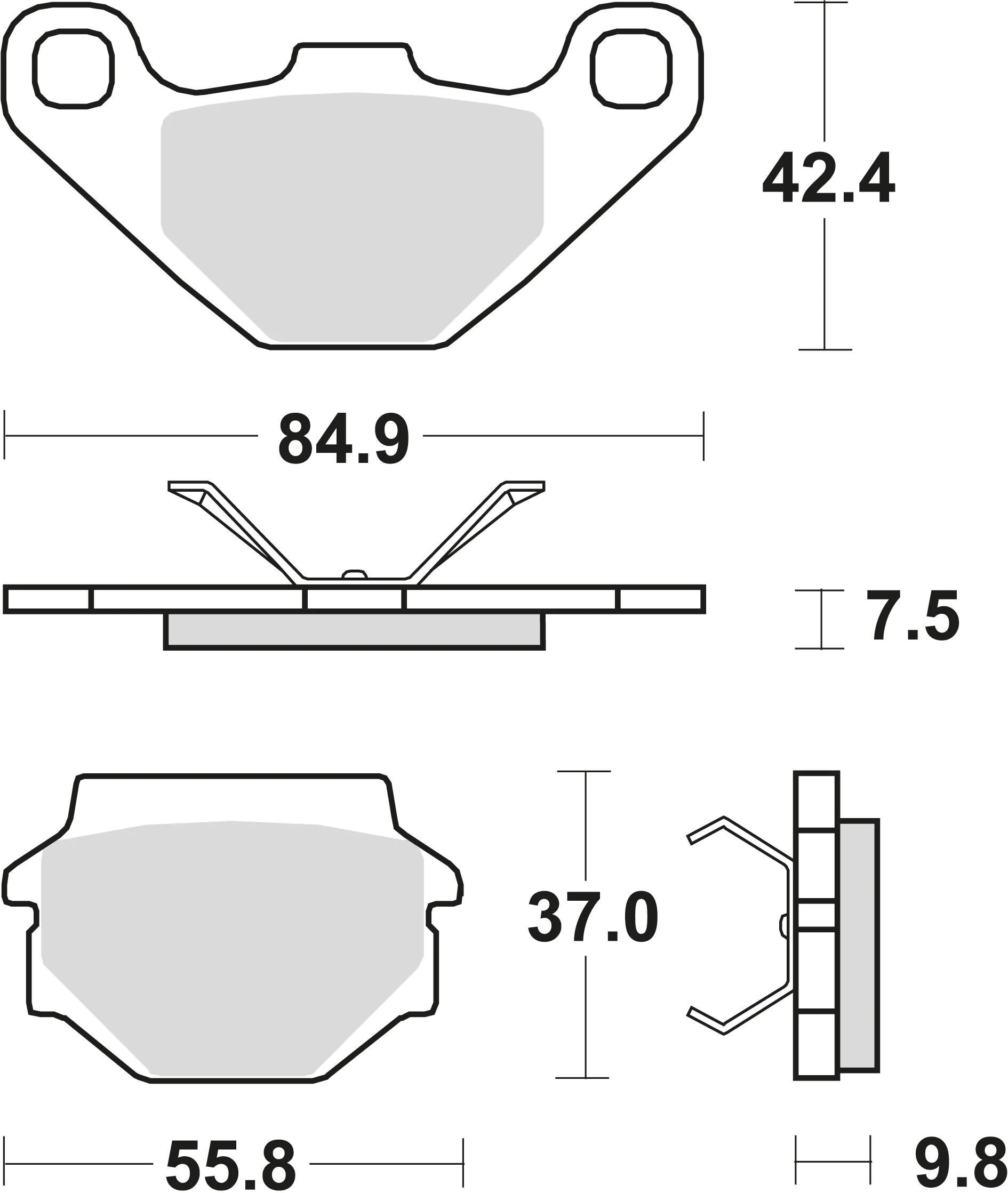 Trw bremsbelag mcb 667 brake pads sinter mcb 667 si