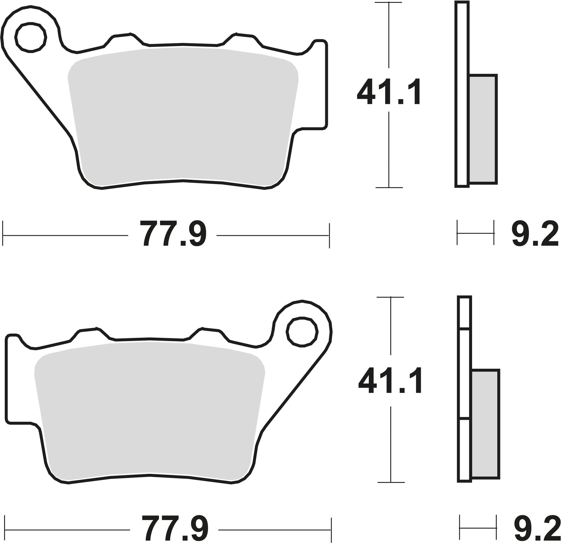 Trw bremsbelag mcb 672 brake pads organ. mcb 672